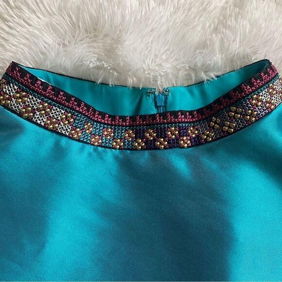 ellie wilde 2 Piece Beaded Dress Corset Top Flowy Skirt Pockets Prom Homecoming - Picture 12 of 16